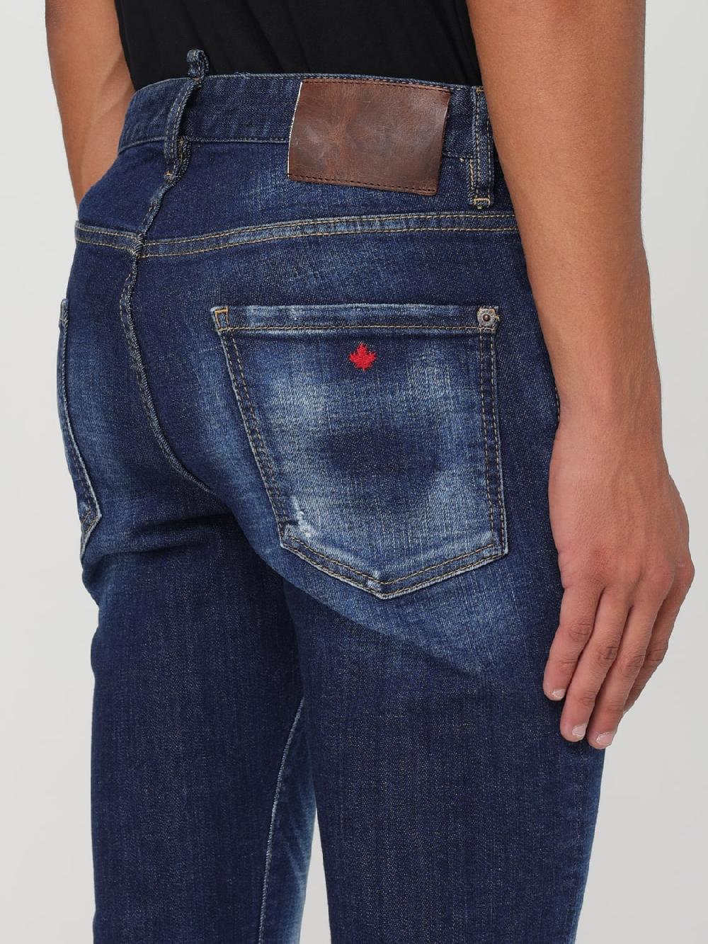 Giglio Jeans Dsquared2 in denim di cotone Vendita