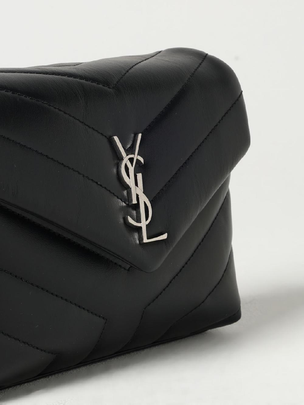 Giglio Borsa LouLou Toy Saint Laurent in pelle trapuntata chevron Sconto