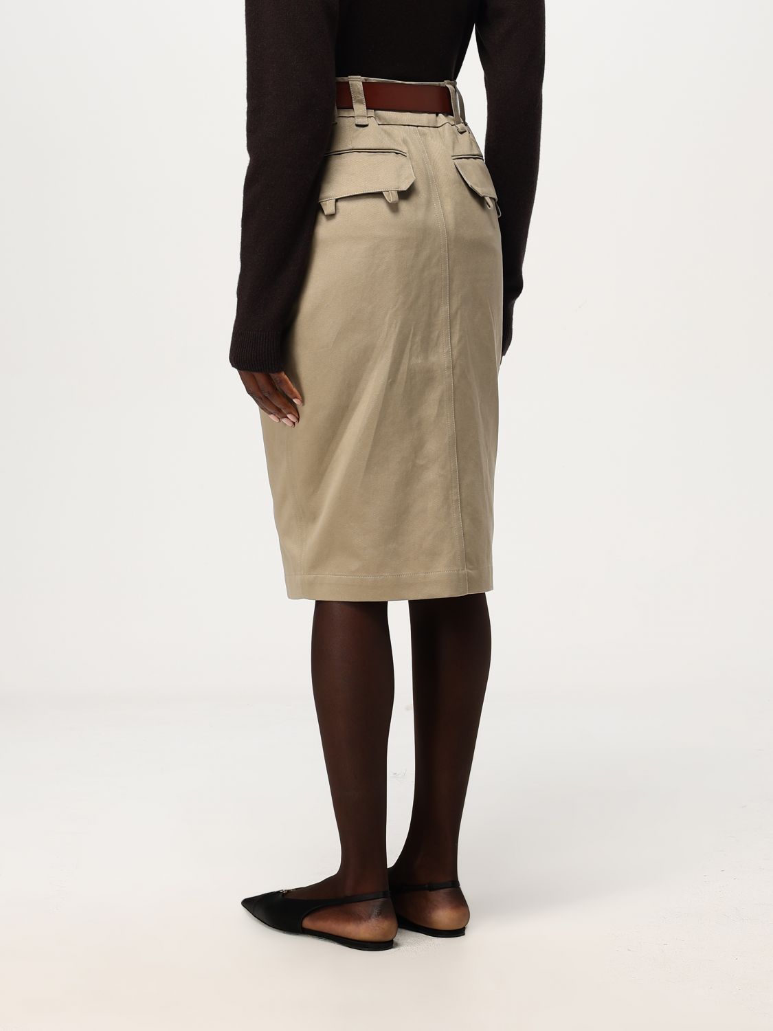 Giglio Gonna Saint Laurent in gabardine Sconto