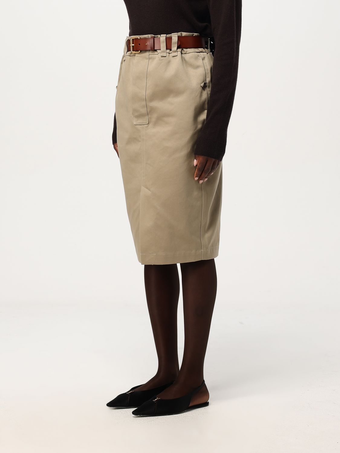 Giglio Gonna Saint Laurent in gabardine Sconto