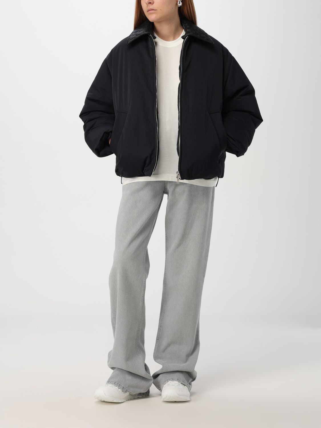 Giglio Bomber Bottega Veneta in nylon In Vendita