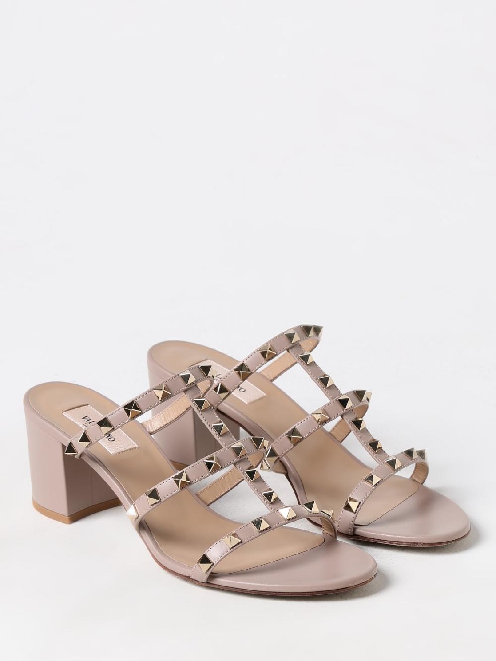 Giglio Sandalo Rockstud Valentino Garavani in nappa Soddisfazione Garantita