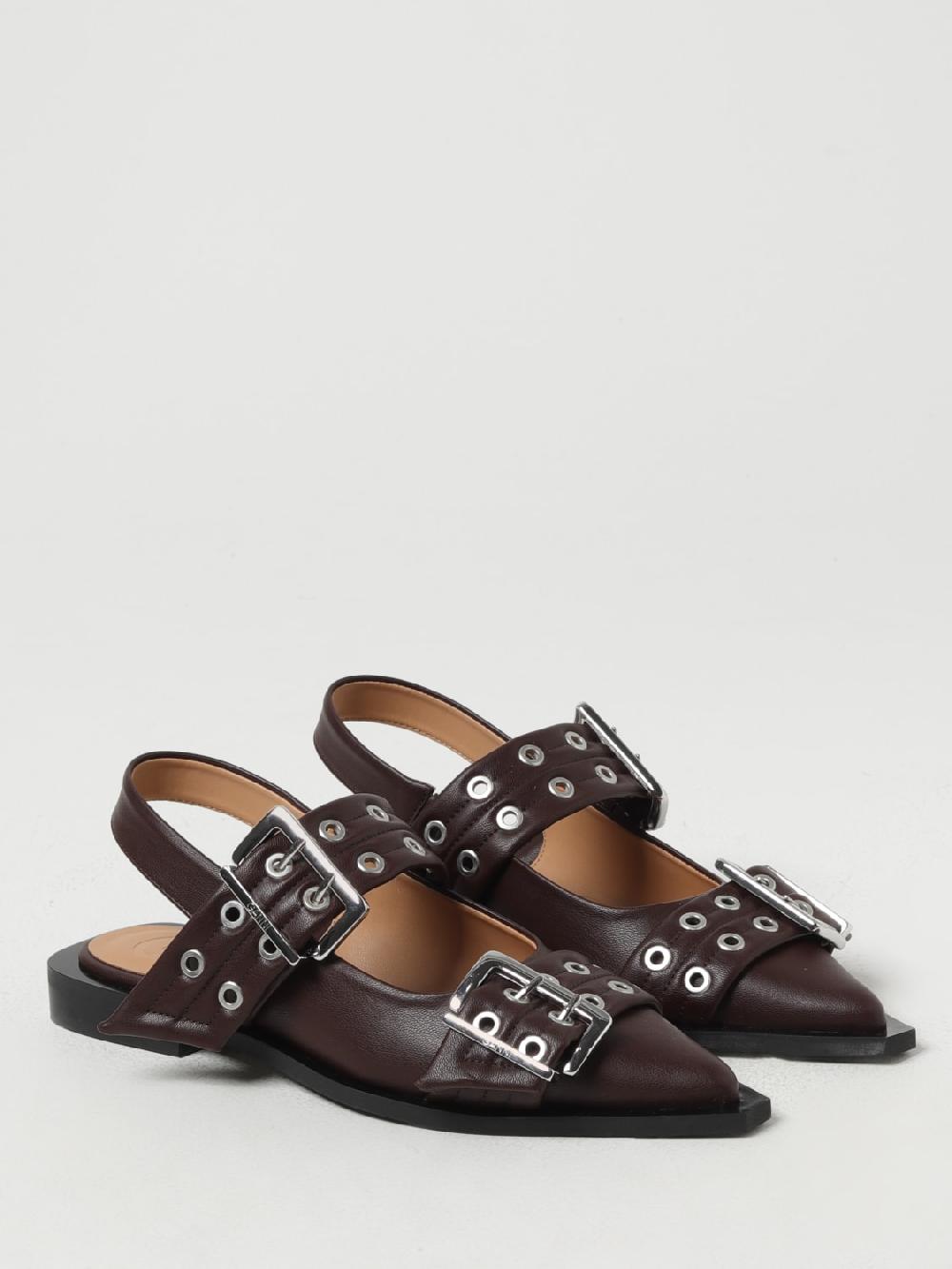 Giglio Ballerina Slingback Ganni in pelle sintetica Qualità Garantita