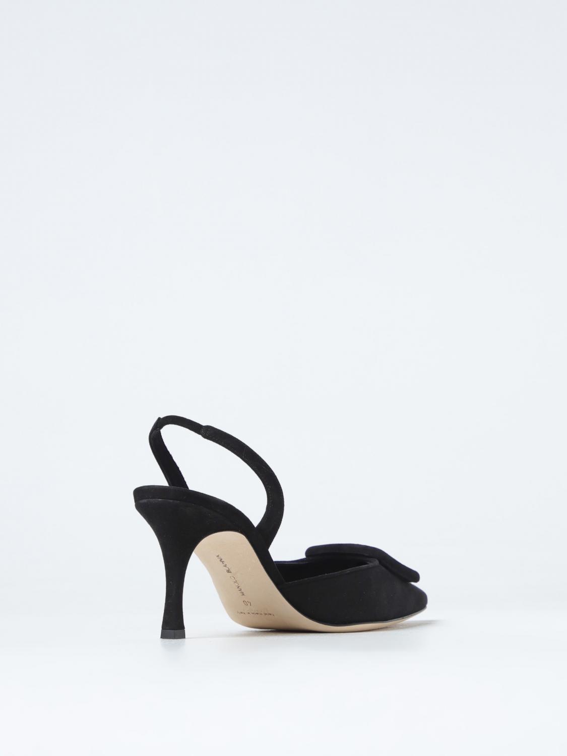 Giglio Slingback Maysli Manolo Blahnik in camoscio con fibbia decorativa Prezzo Ridotto