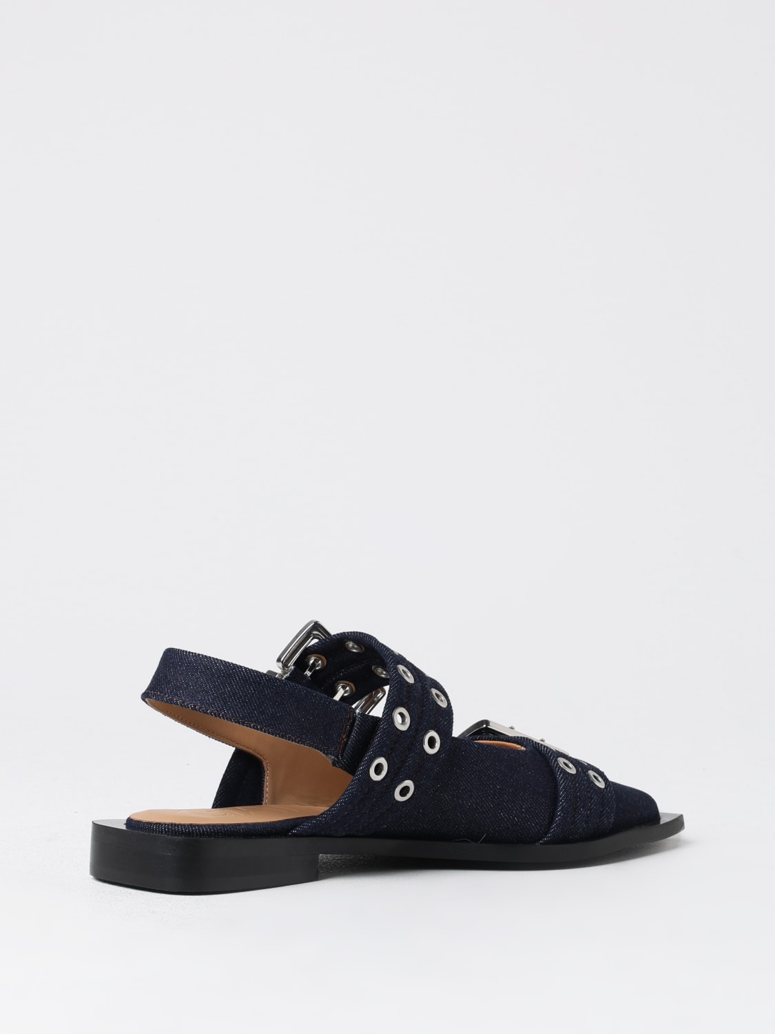 Giglio Ballerina Ganni in denim Offerta