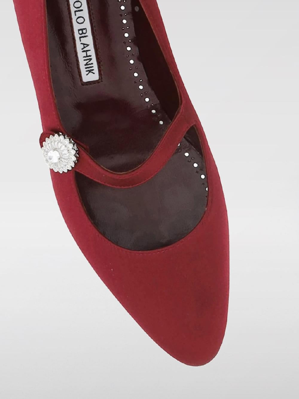 Giglio Ballerina Manolo Blahnik in raso Economico