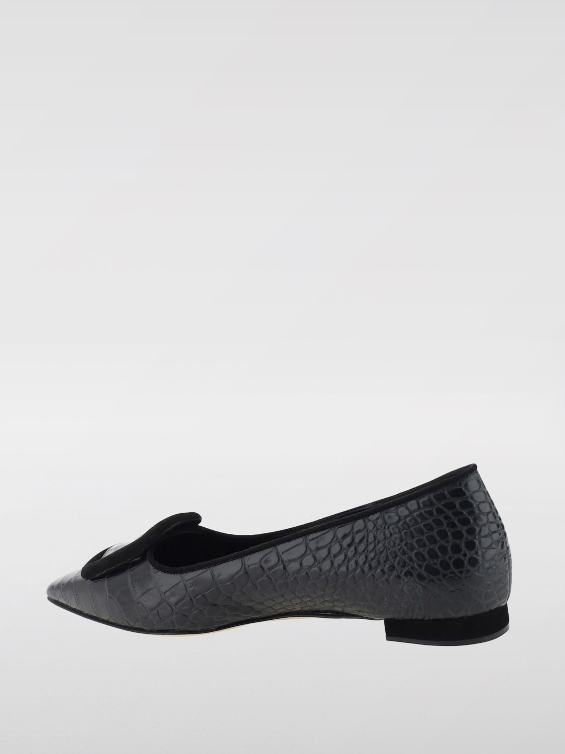 Giglio Ballerina Maysale Manolo Blahnik in pelle stampa cocco Online