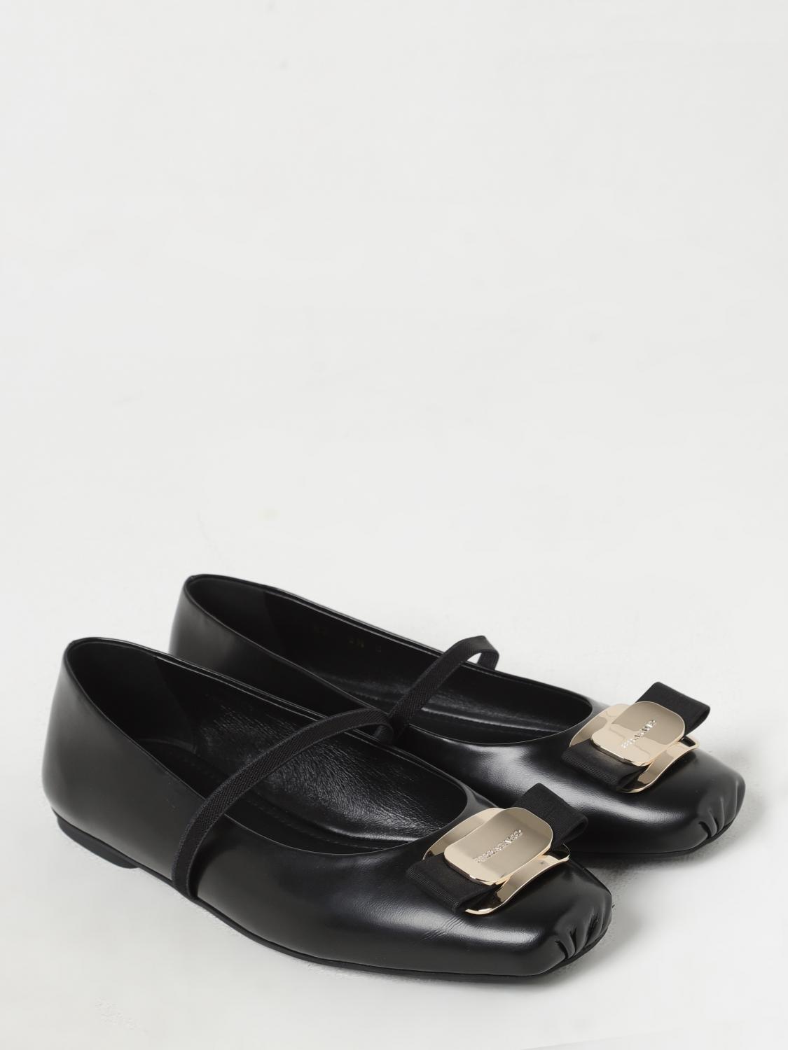 Giglio Ballerina New Vara Ferragamo in pelle Outlet