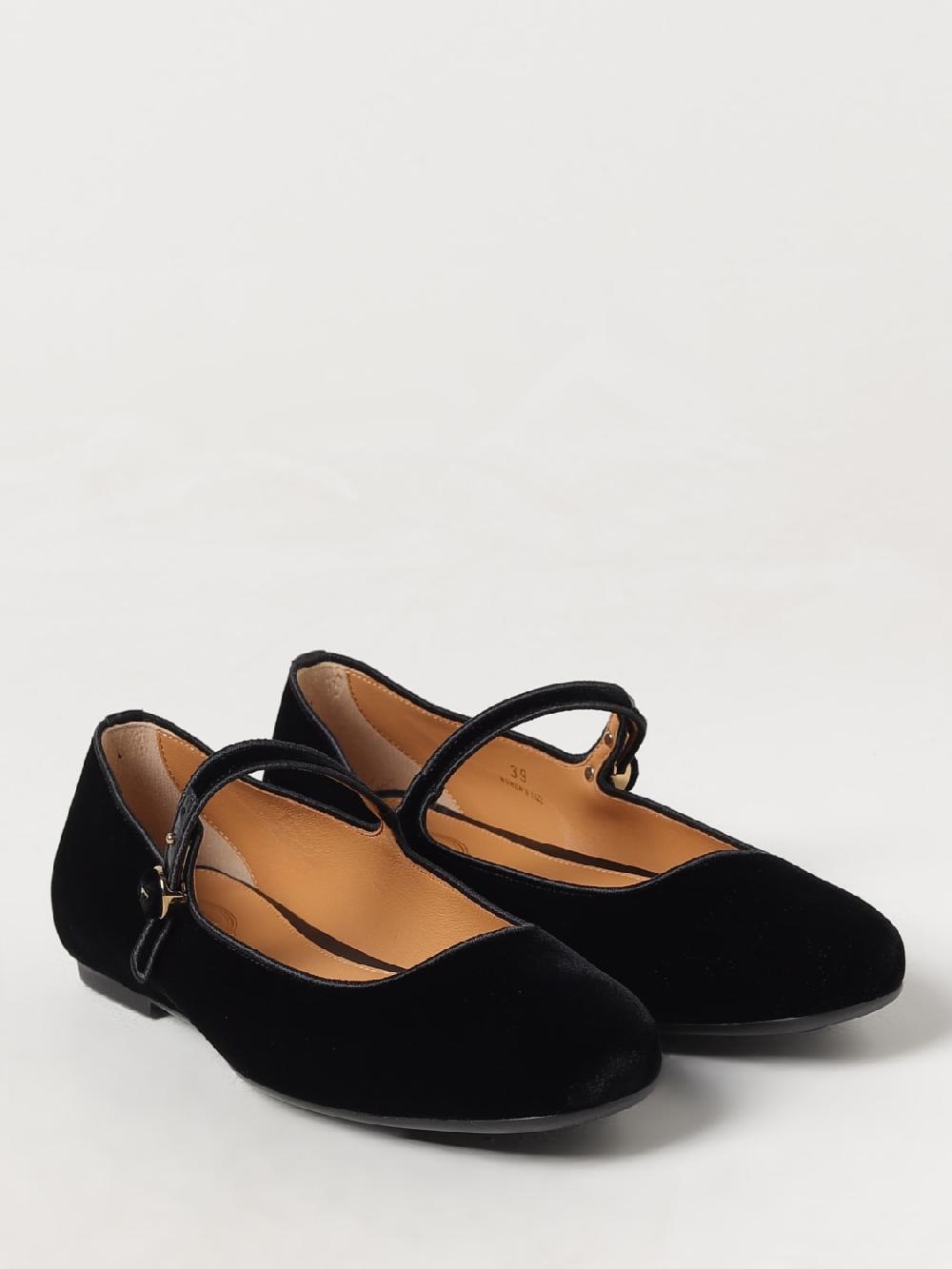 Giglio Ballerina Tod's in velluto Vendita Calda