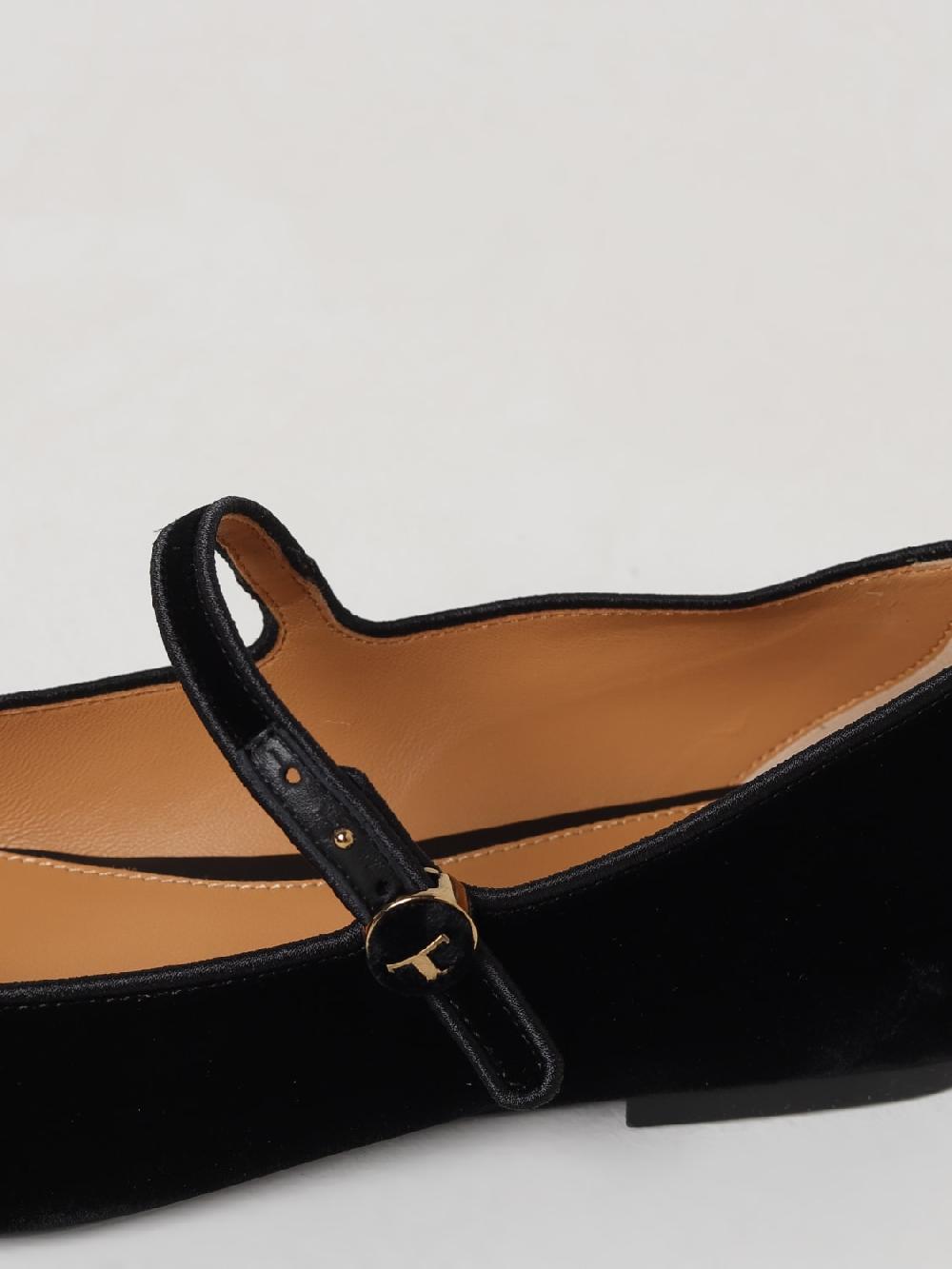 Giglio Ballerina Tod's in velluto Vendita Calda