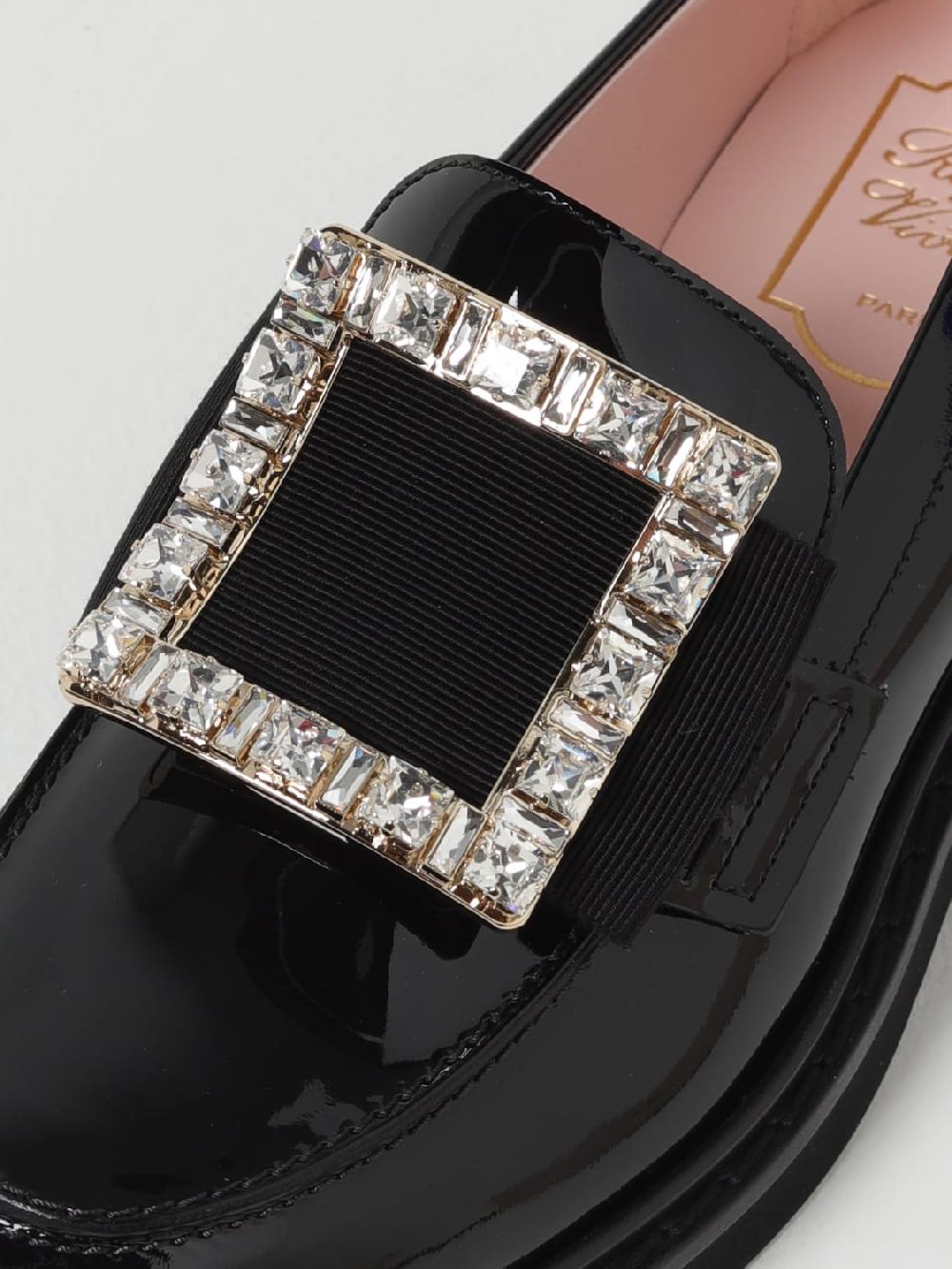 Giglio Mocassino Roger Vivier in vernice con fibbia gioiello Negozio