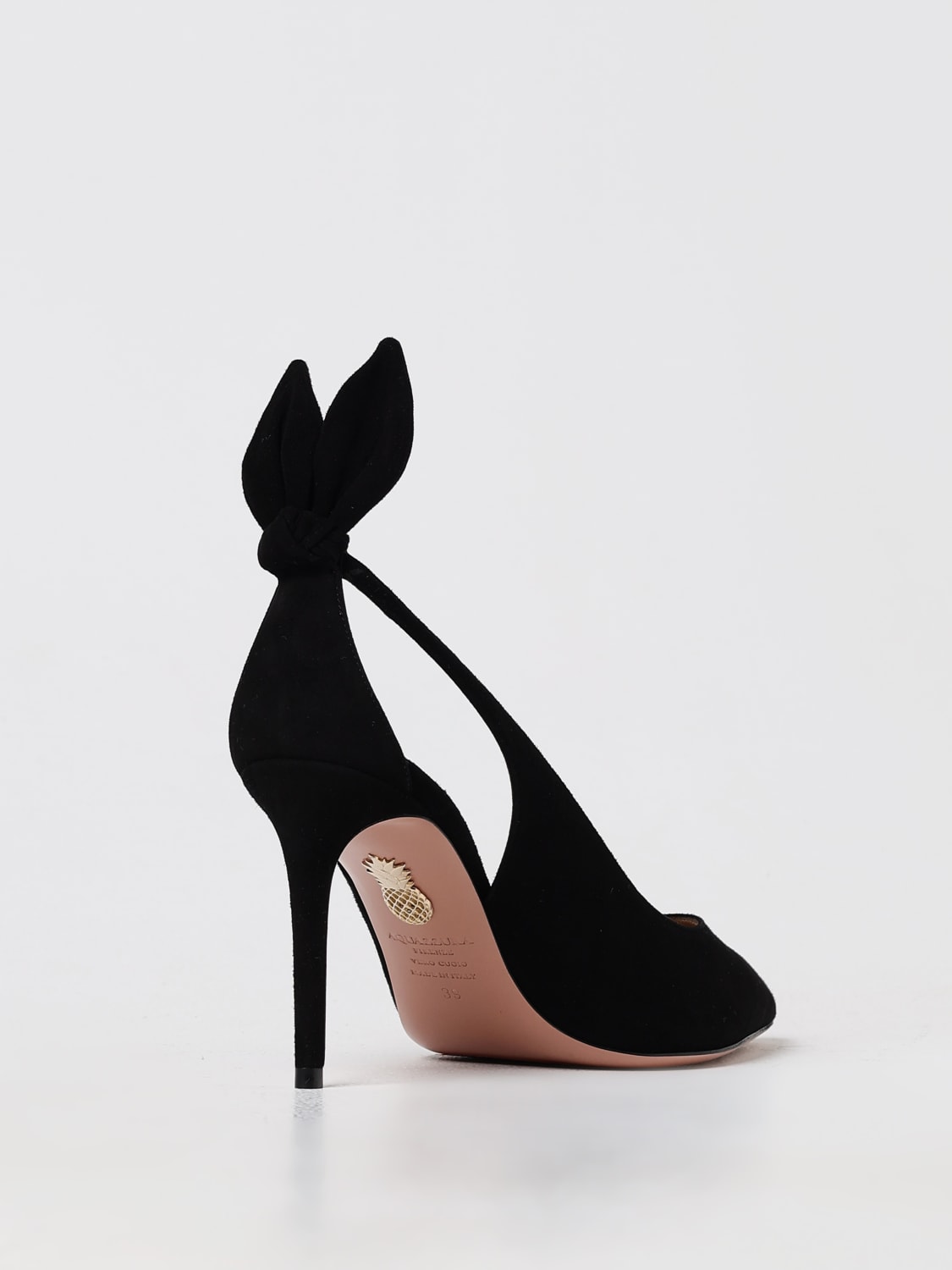 Giglio Pump Bow Tie Aquazzura in camoscio Nuova