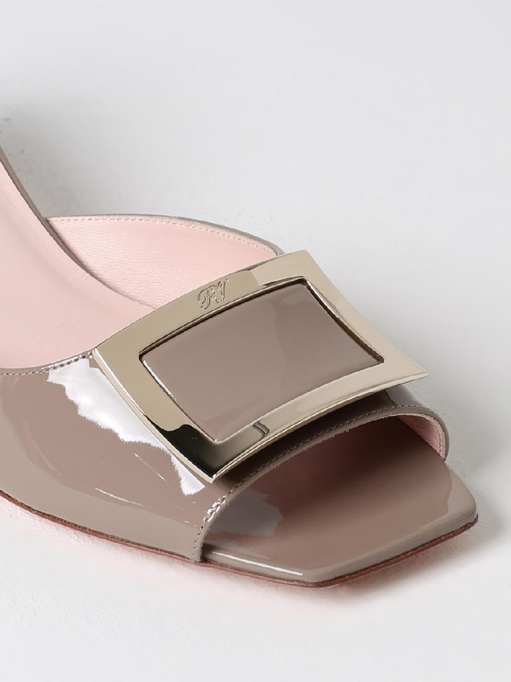 Giglio Mules Roger Vivier in vernice con fibbia decorativa 2025