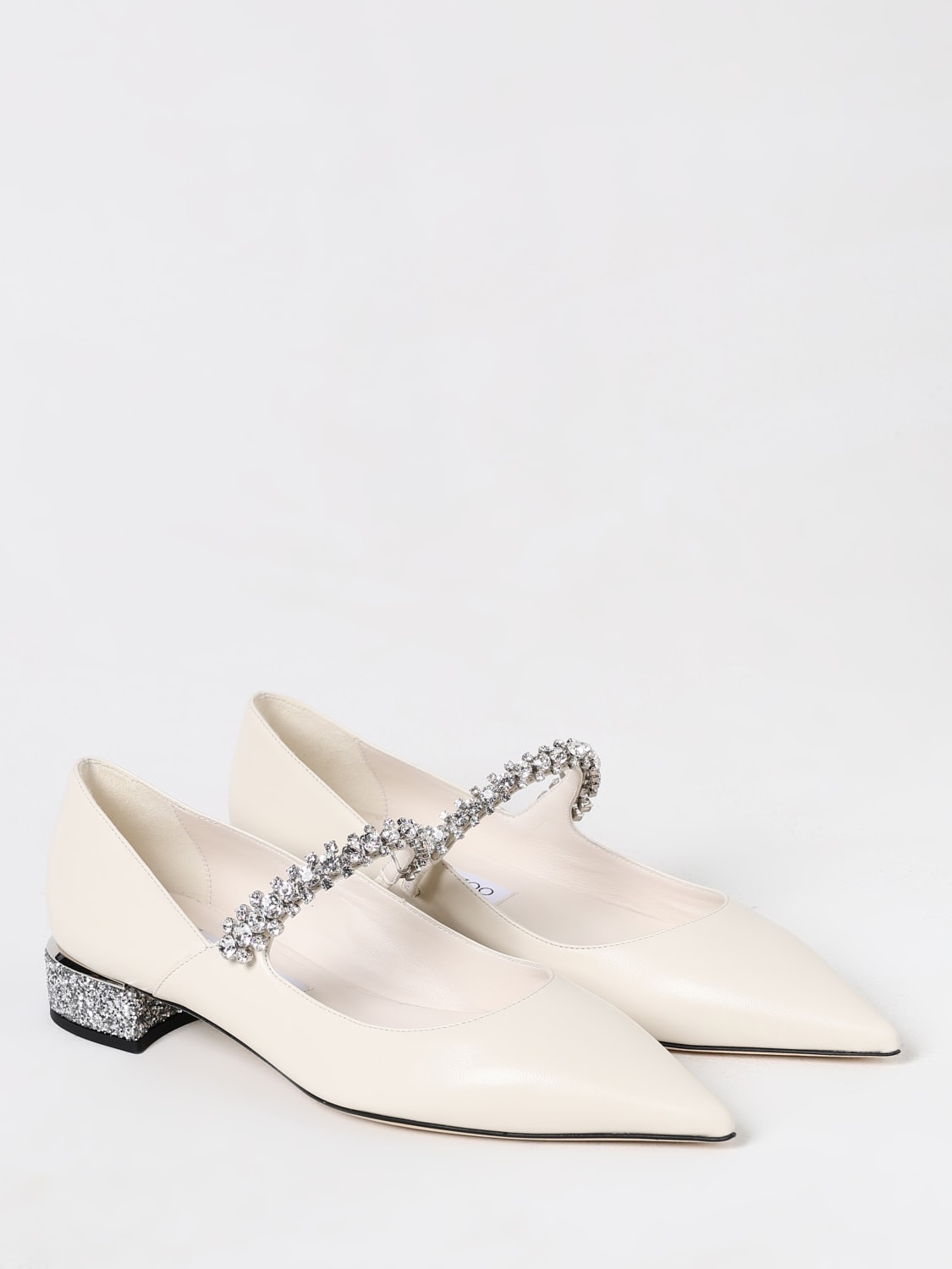 Giglio Pump bing jimmy choo in nappa con cristalli incastonati Affare Del Giorno
