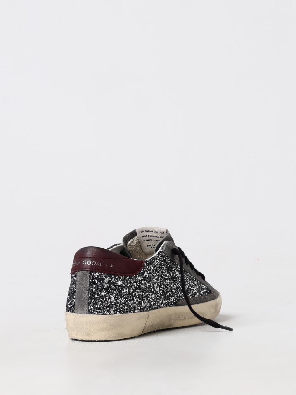 Giglio Sneakers Super Star Golden Goose in camoscio e glitter Presa