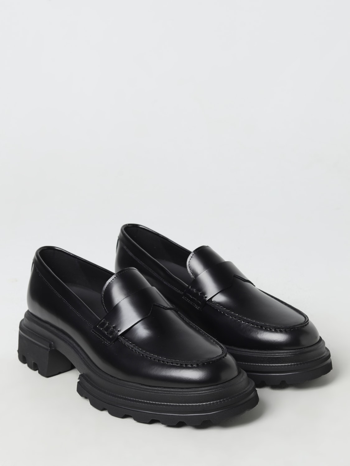 Giglio Mocassino Hogan in pelle spazzolata Sconto