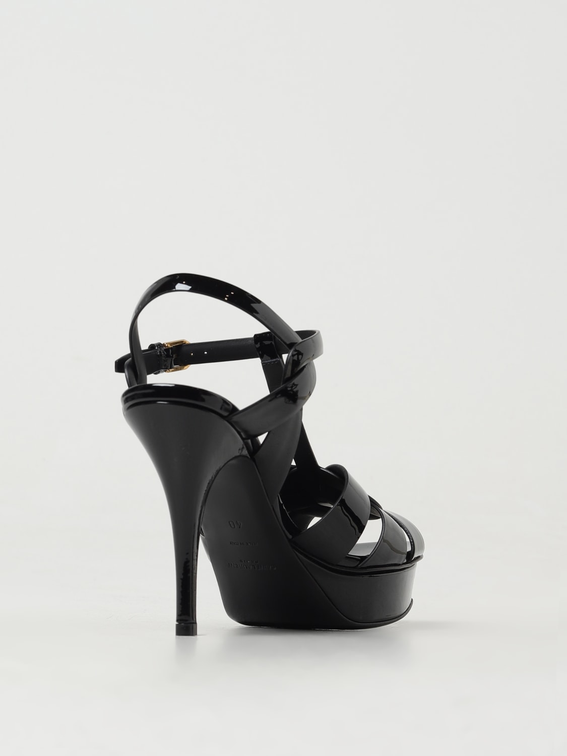 Giglio Sandalo Tribute Saint Laurent in vernice Outlet