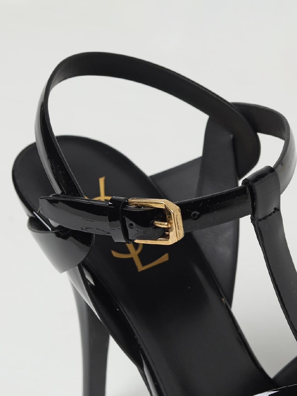 Giglio Sandalo Tribute Saint Laurent in vernice Outlet