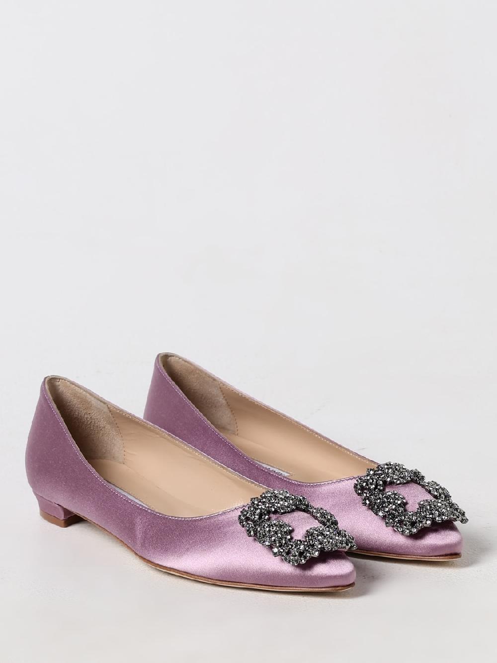 Giglio Ballerina Hangisi Manolo Blahnik in raso Hotsell