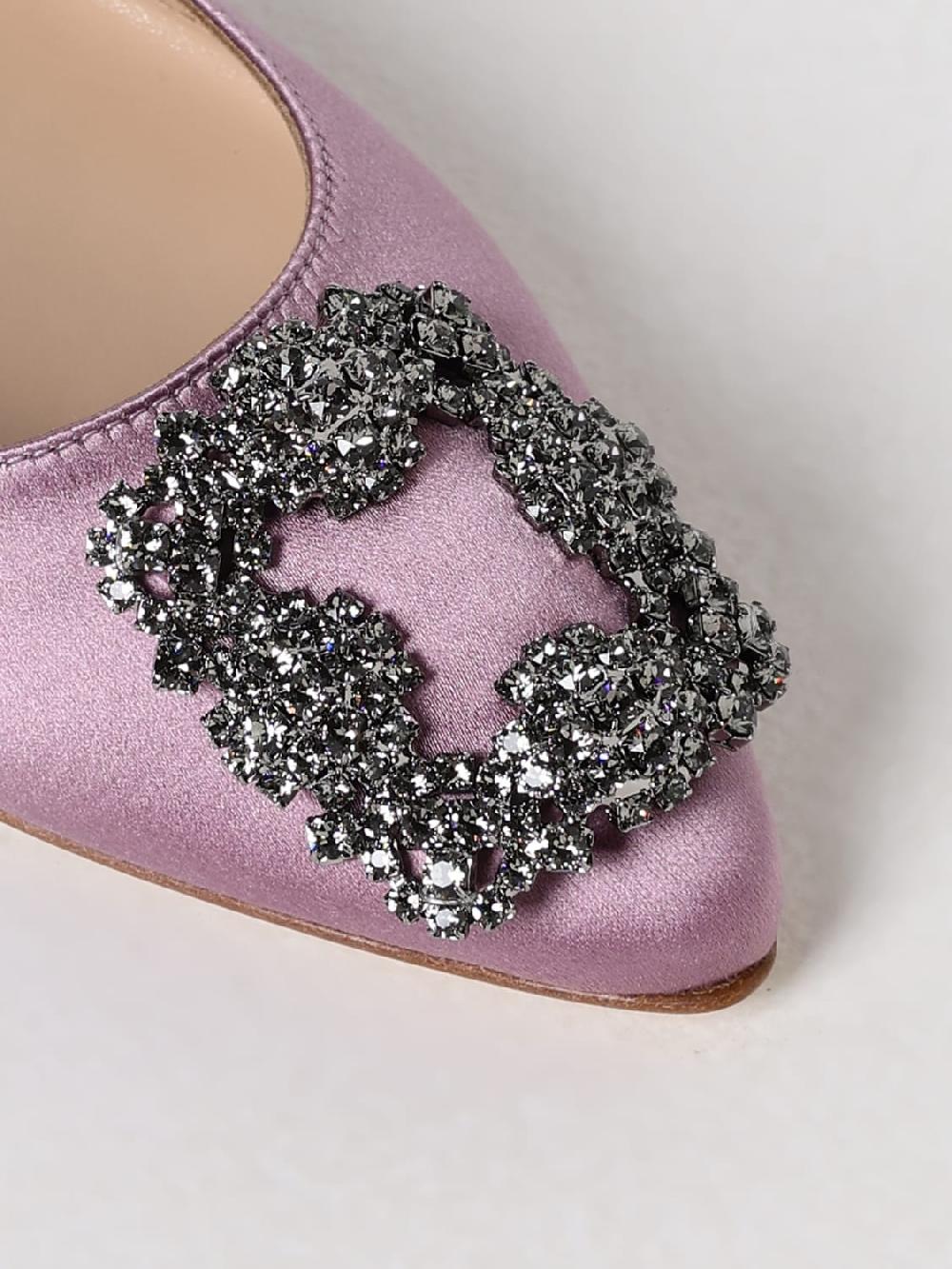 Giglio Ballerina Hangisi Manolo Blahnik in raso Hotsell