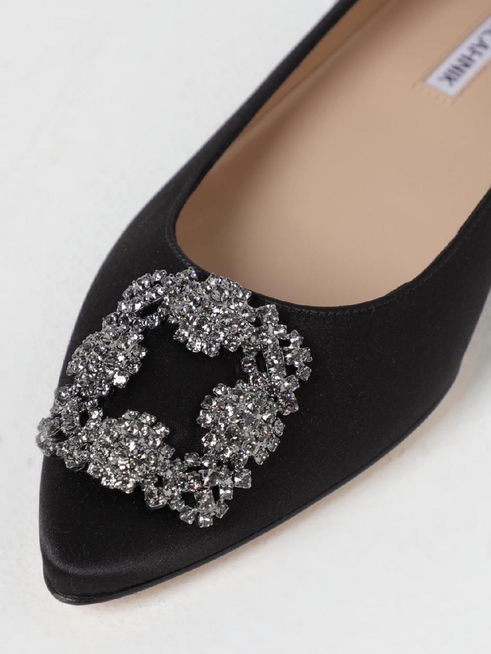 Giglio Ballerina Hangisi Manolo Blahnik in raso Vendita Calda