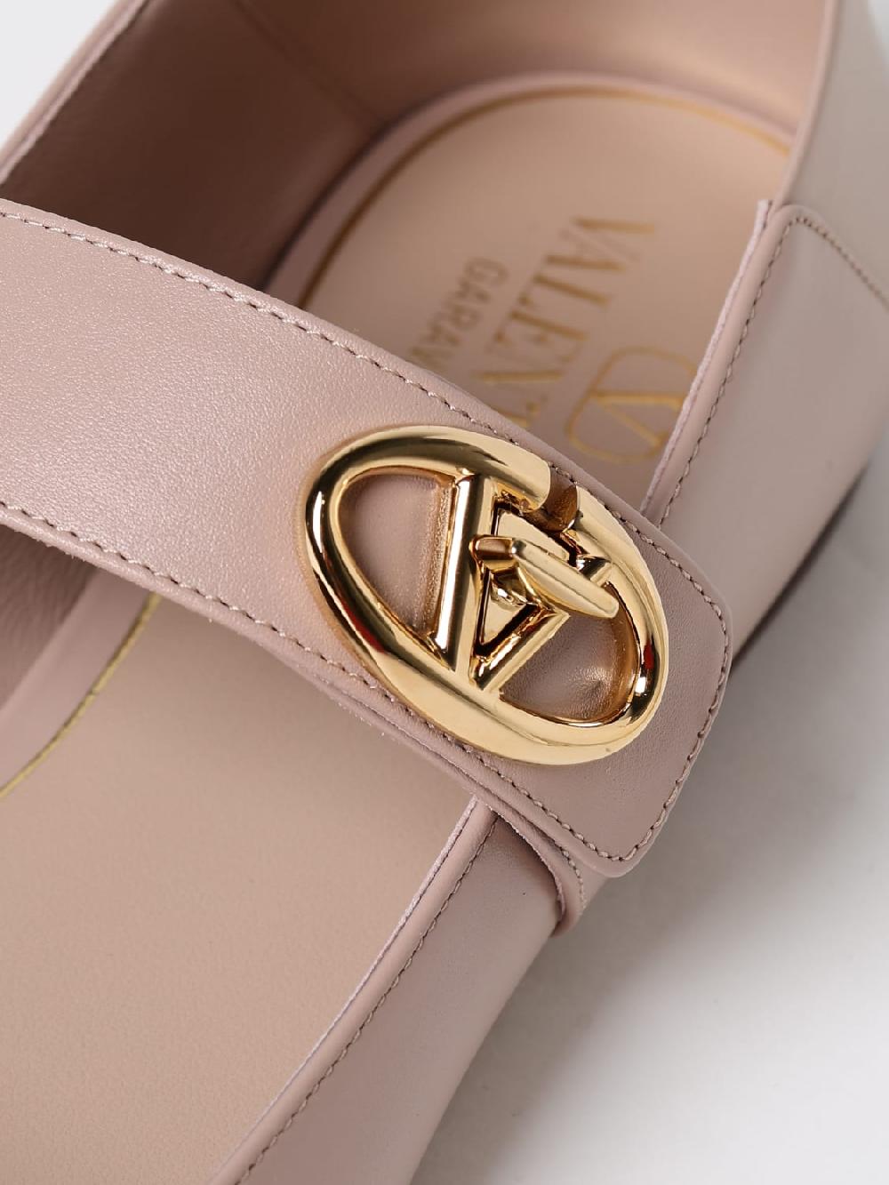 Giglio Ballerina VLogo Signature Valentino Garavani in pelle Vendita Economica