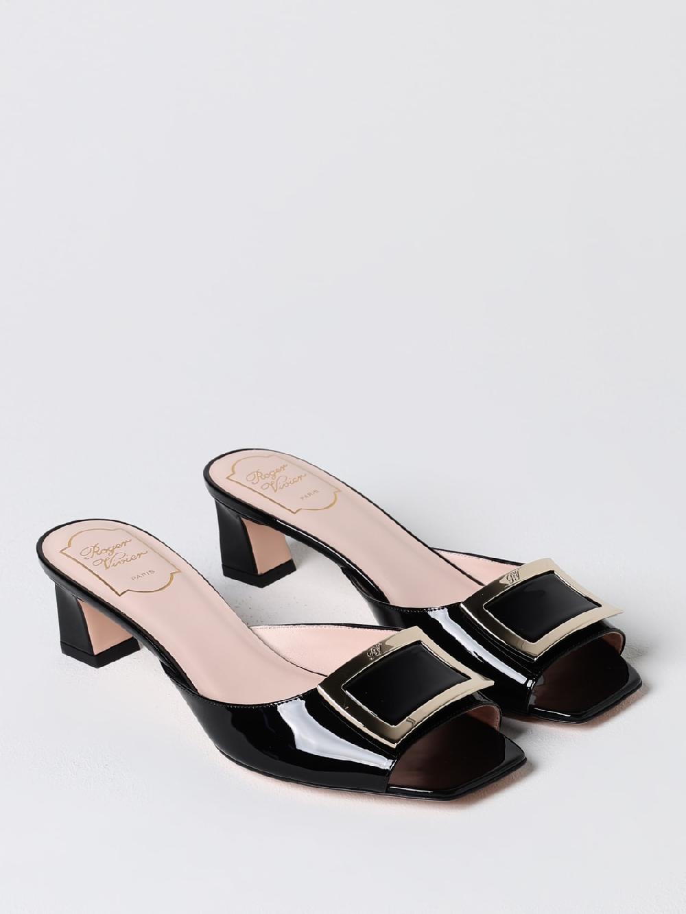 Giglio Mules Roger Vivier in vernice con fibbia decorativa I Più Venduti