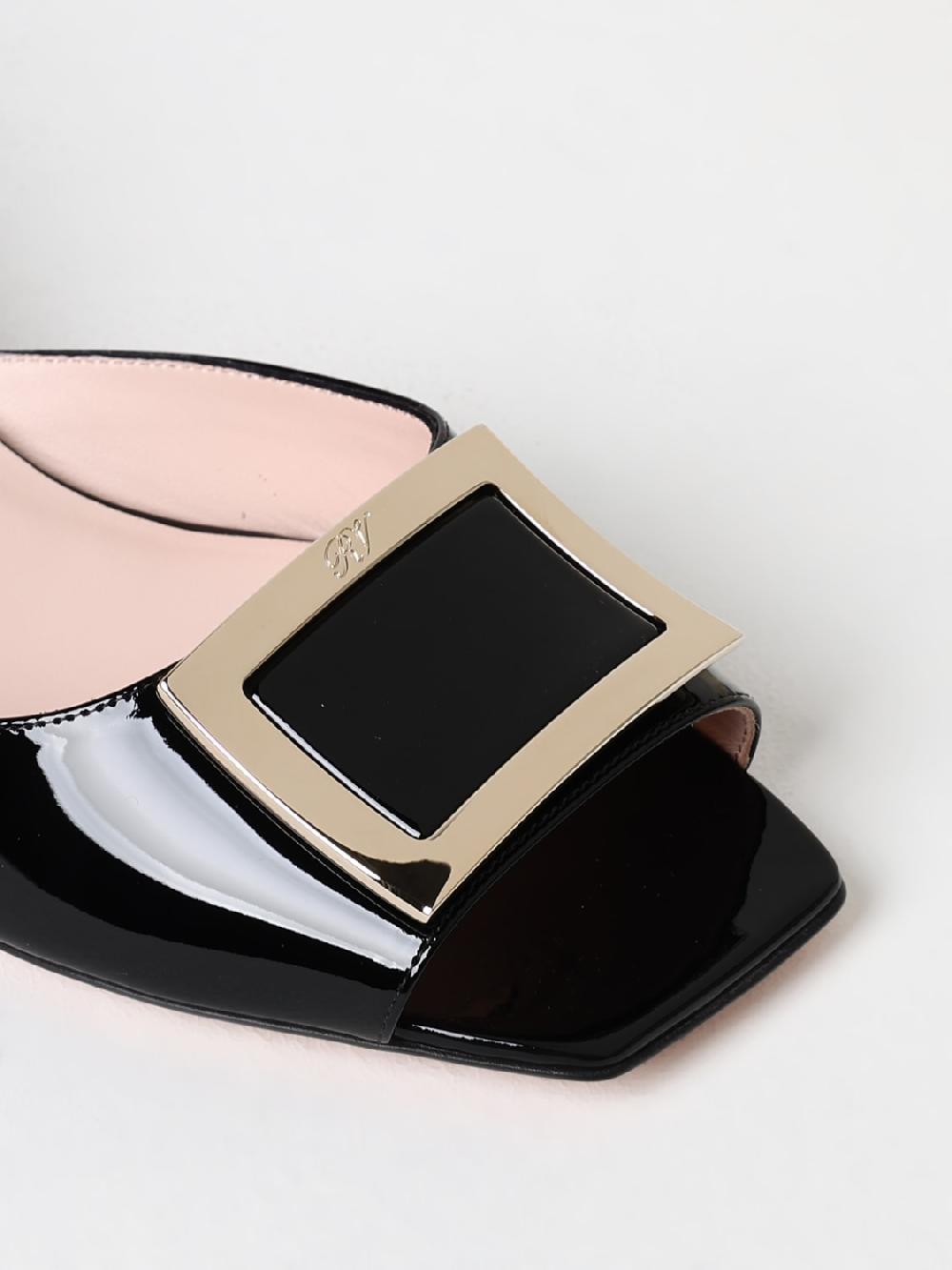Giglio Mules Roger Vivier in vernice con fibbia decorativa I Più Venduti
