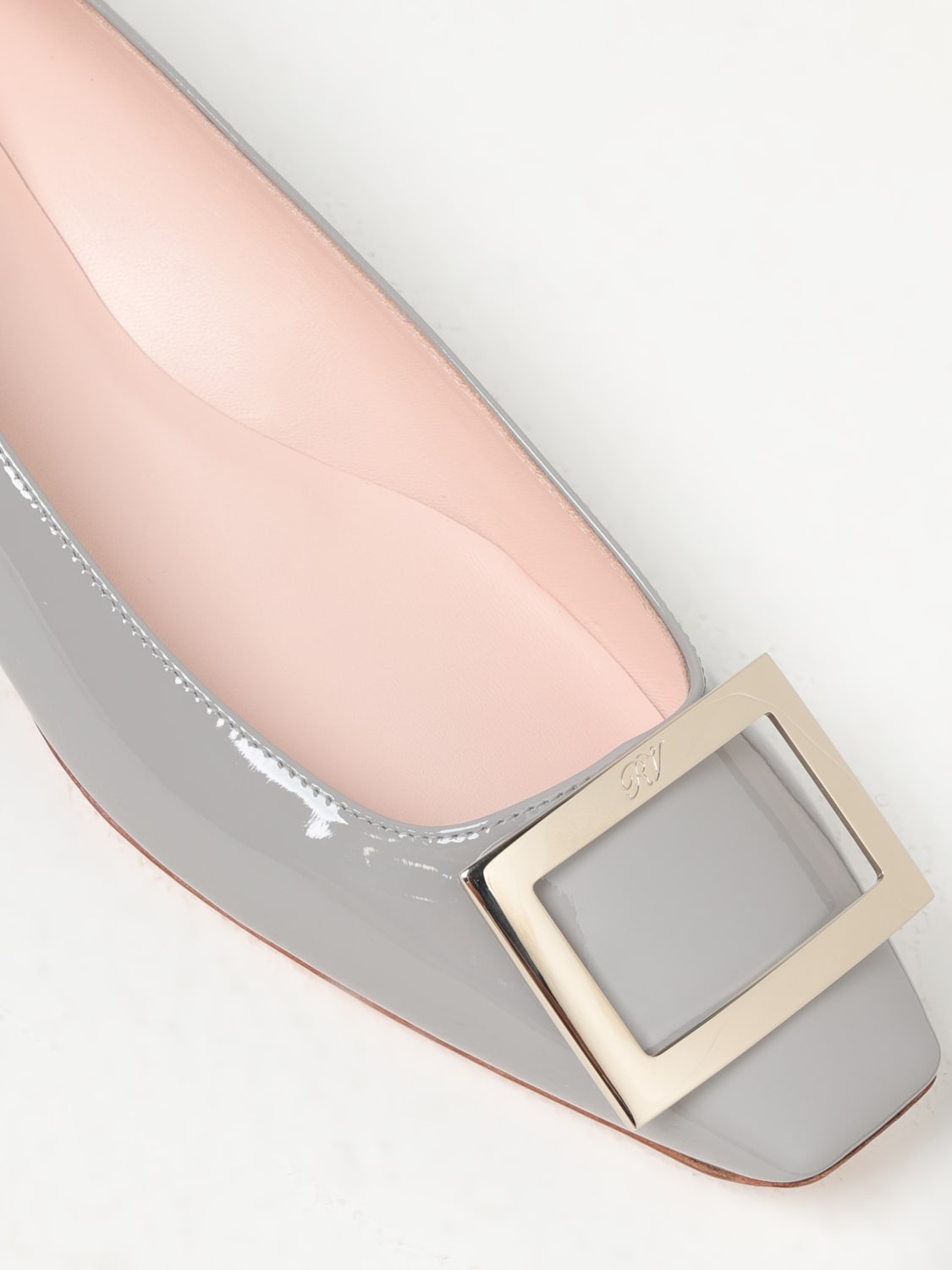 Giglio Ballerina Roger Vivier in vernice con fibbia decorativa Vendite Flash