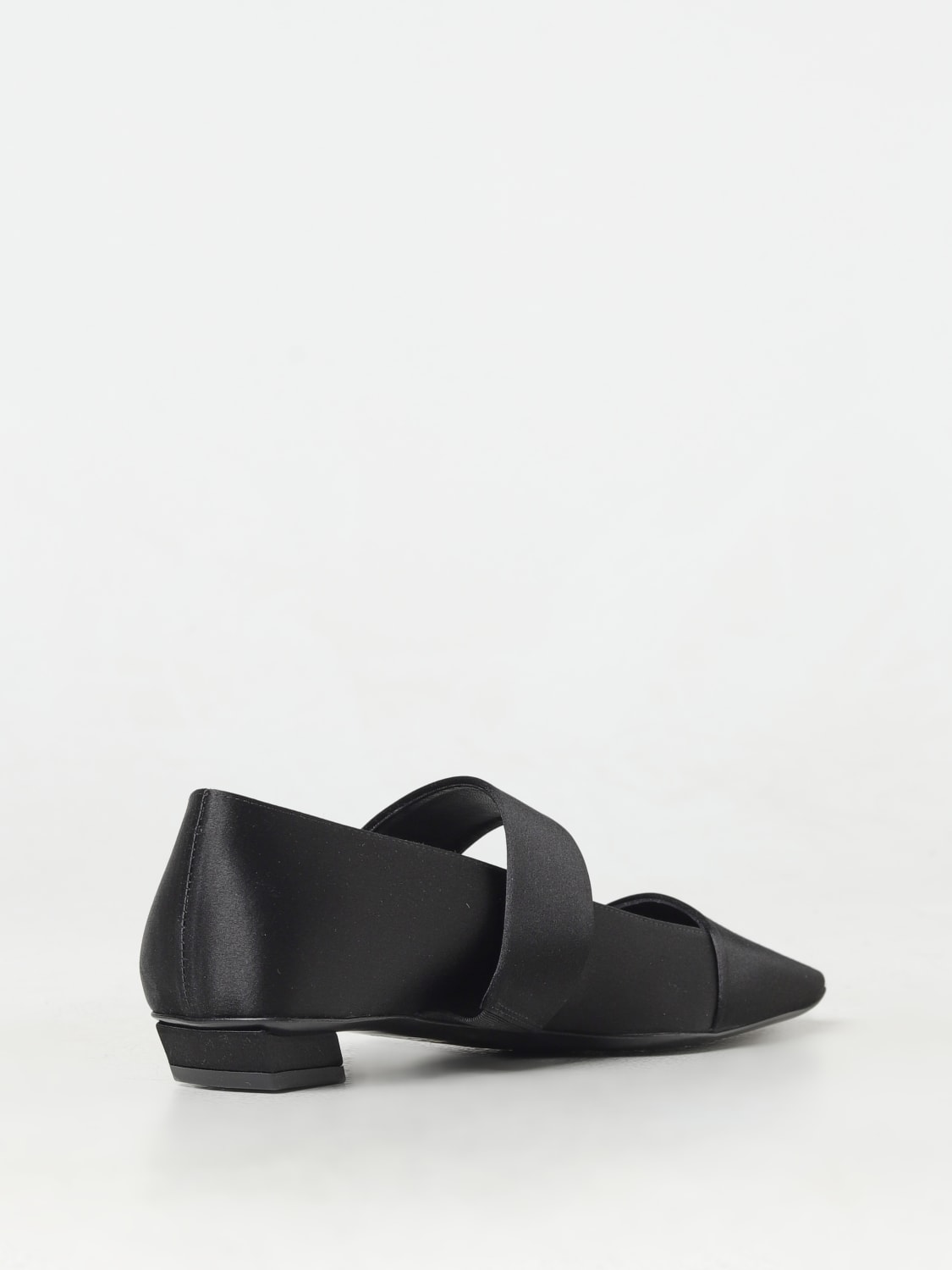 Giglio Ballerina Belle Vivier Roger Vivier in raso con fibbia gioiello Negozio online di fabbrica