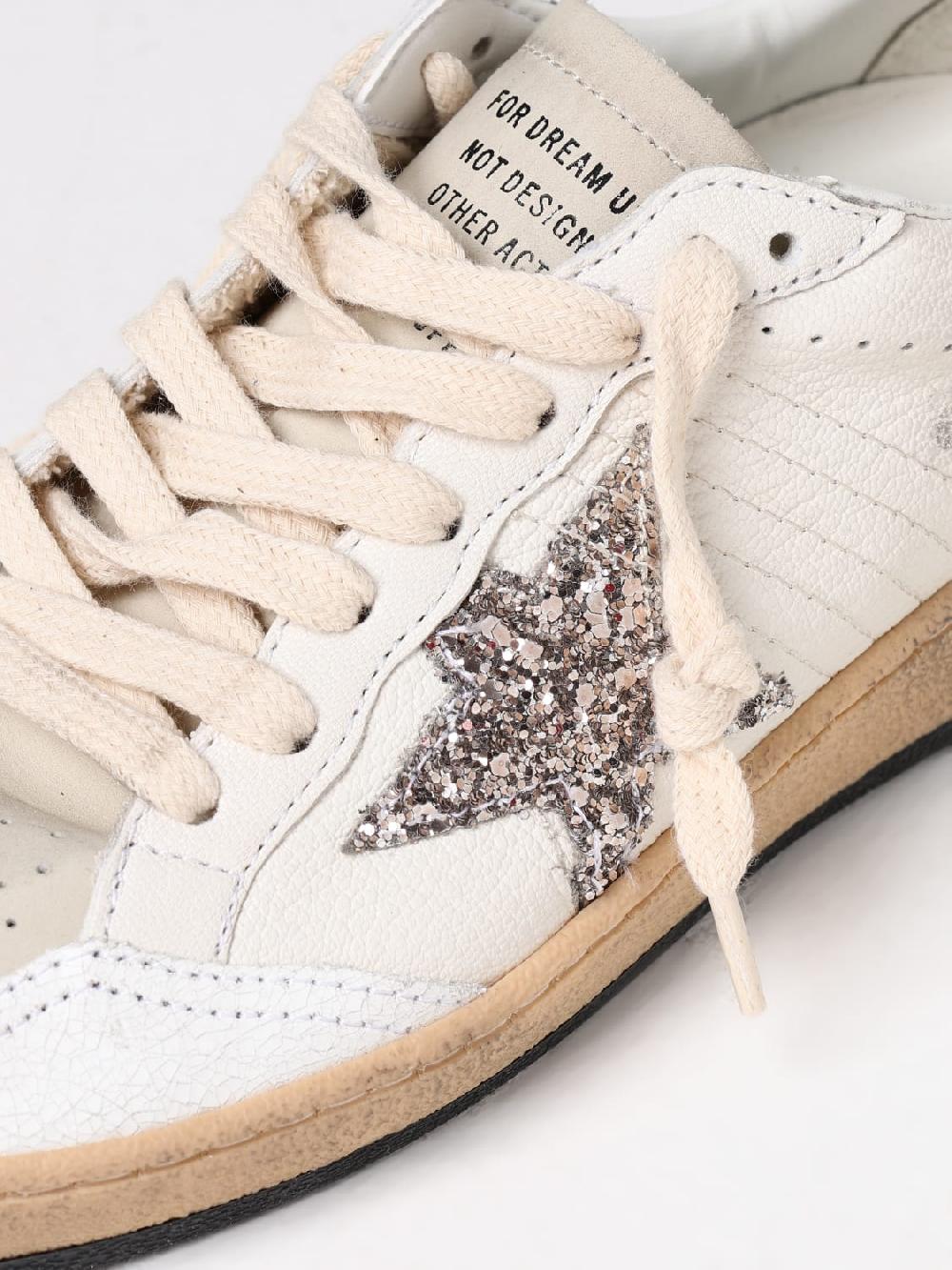 Giglio Sneakers Ball Star Golden Goose in pelle Offerta per la Festa della Mamma