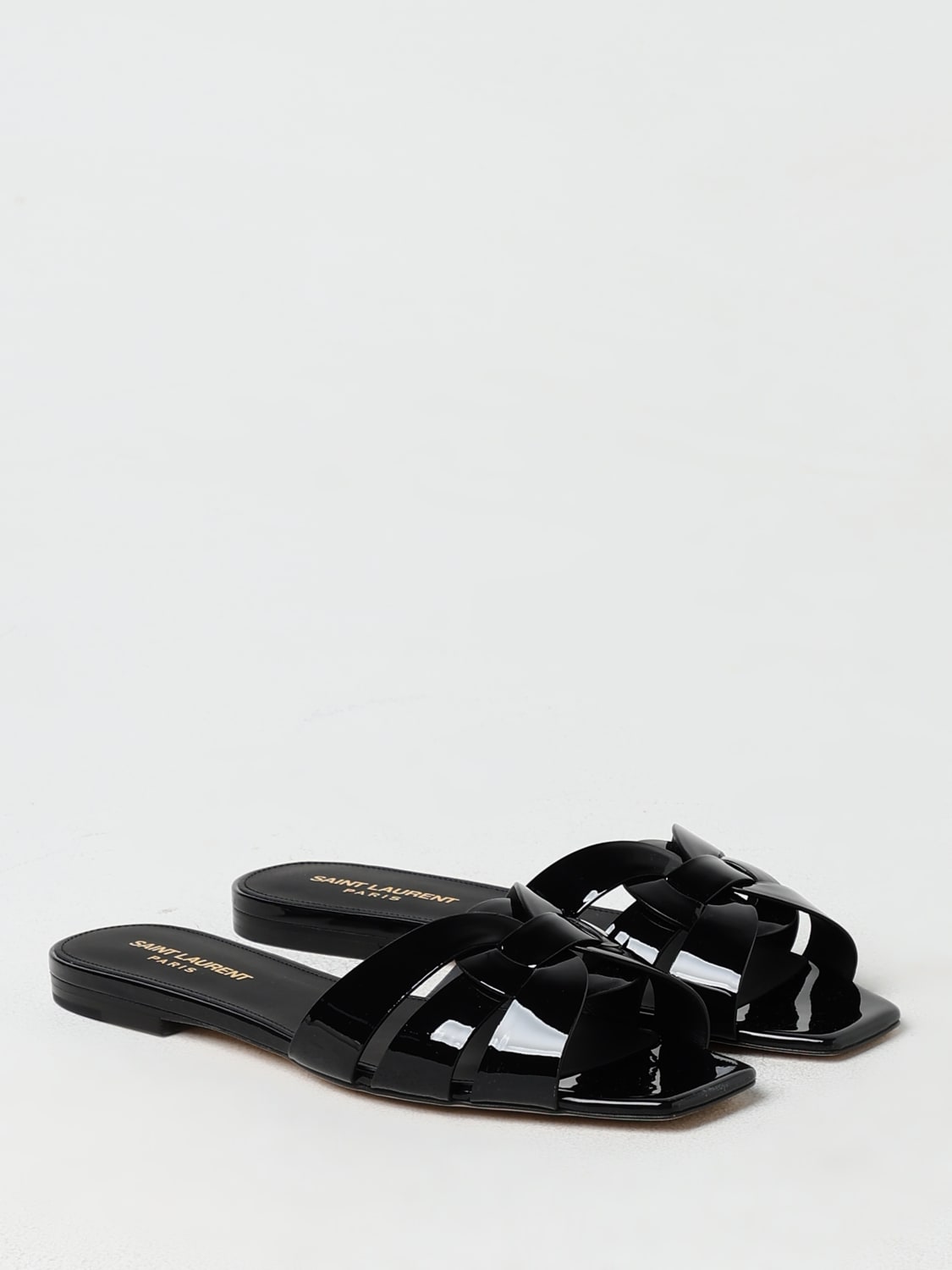 Giglio Mules Nu Pieds 05 Tribute Saint Laurent in vernice Offerta San Valentino