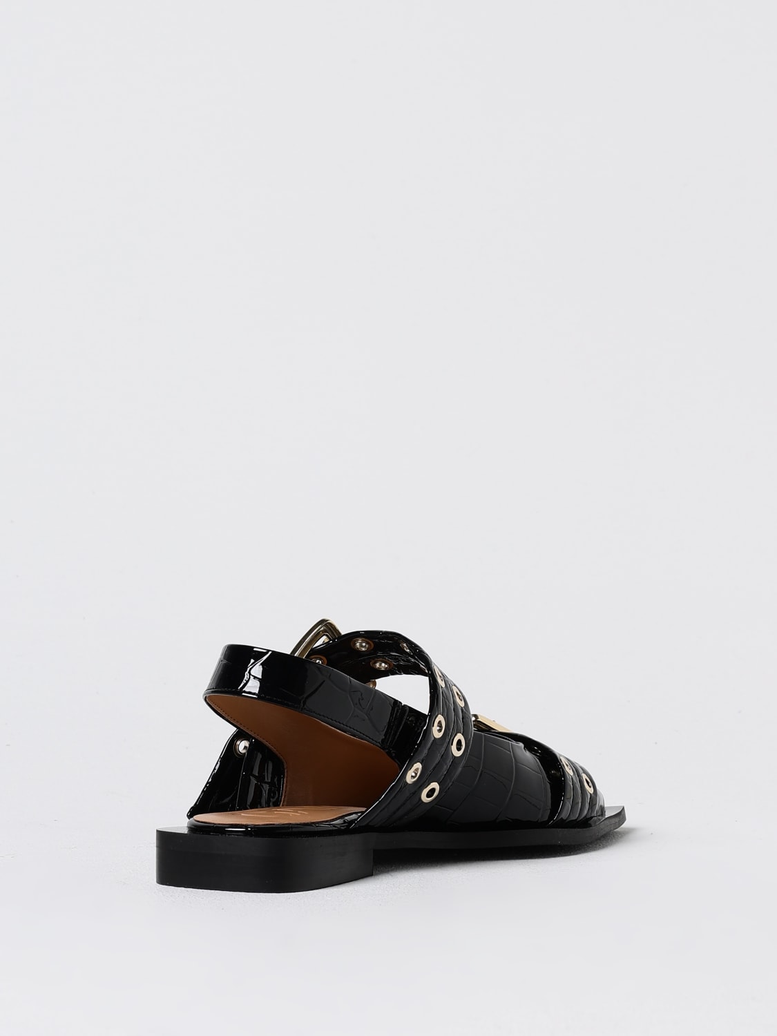 Giglio Slingback Ganni in vernice riciclata Offerta temporanea