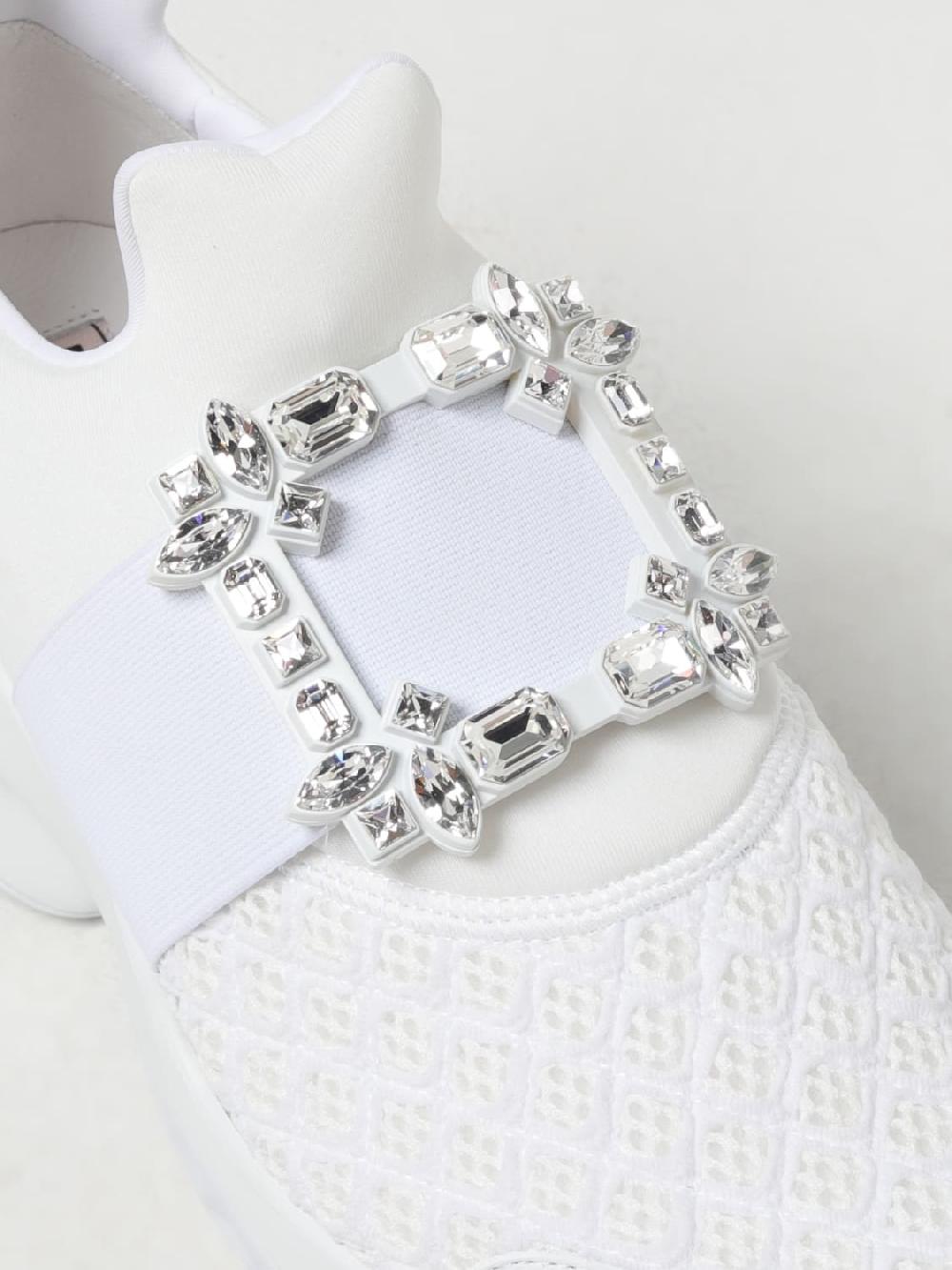 Giglio Sneakers Viv Run Roger Vivier in mesh traforato e neoprene con fibbia gioiello Bestseller