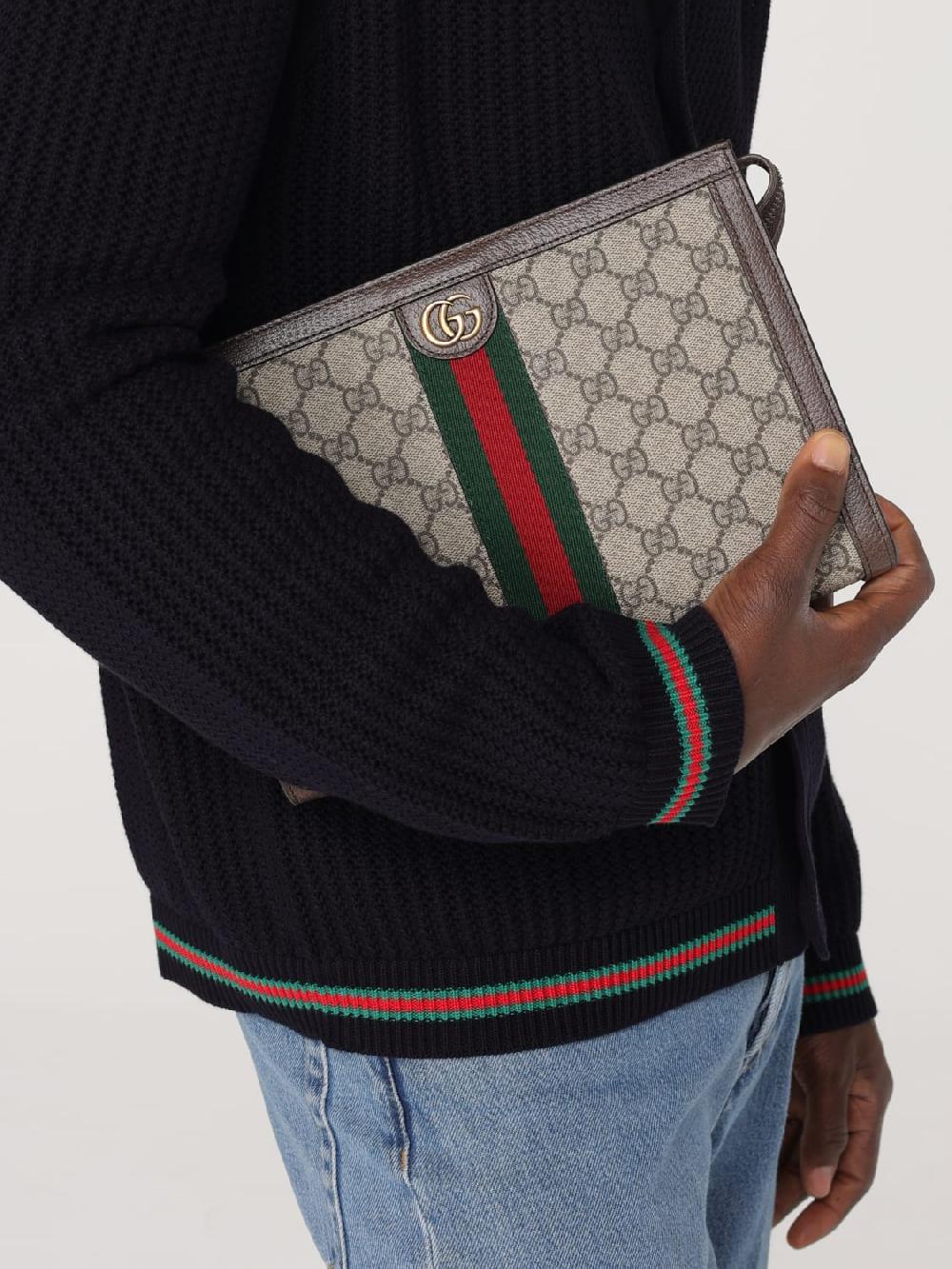 Giglio Pouch Ophidia Gucci in tessuto GG Supreme Sconti VIP