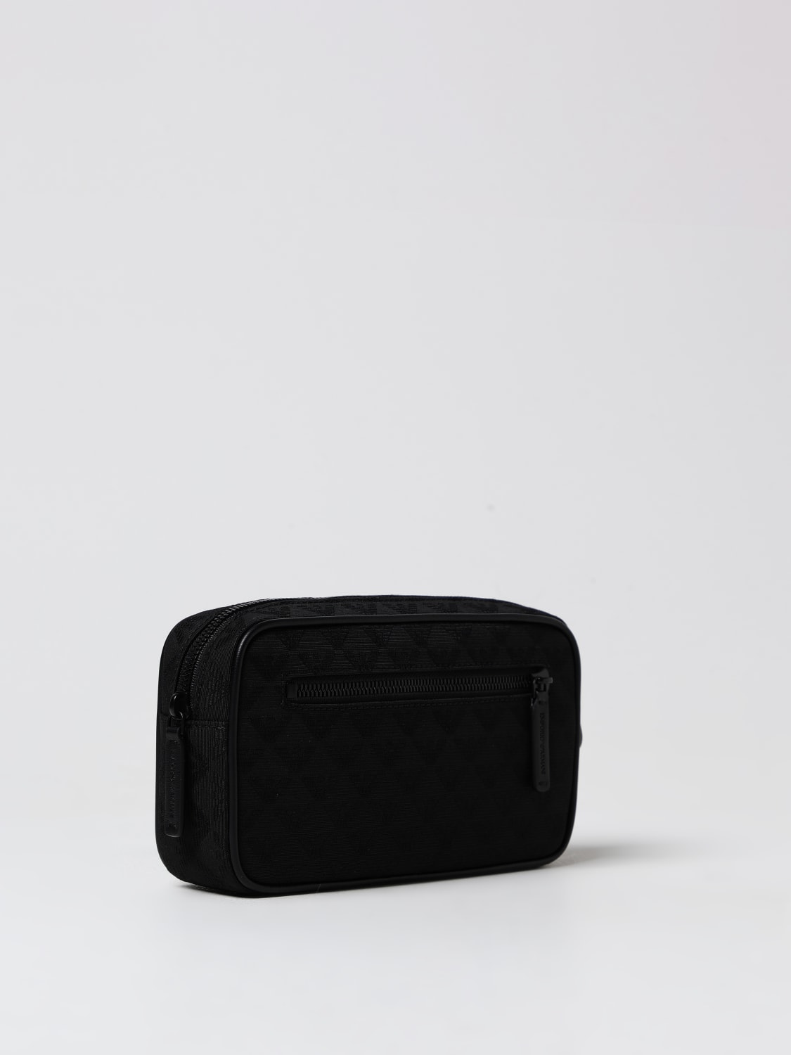 Giglio Pouch Emporio Armani in nylon jacquard Ritorno libero