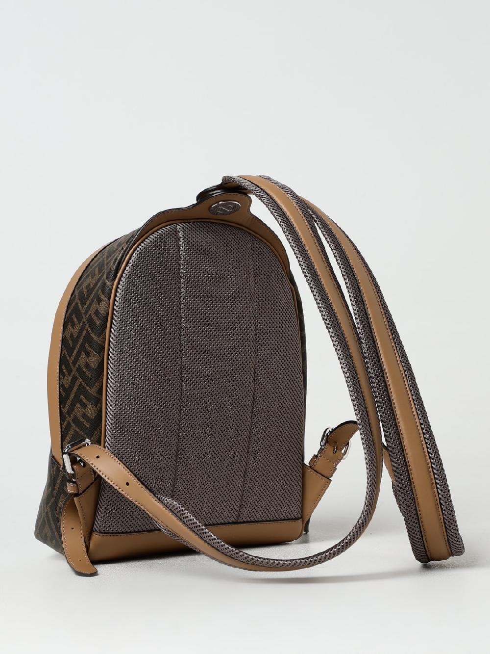 Giglio Zaino Diagonal Fendi in tessuto spalmato con monogram FF all over Fino al 55% di sconto