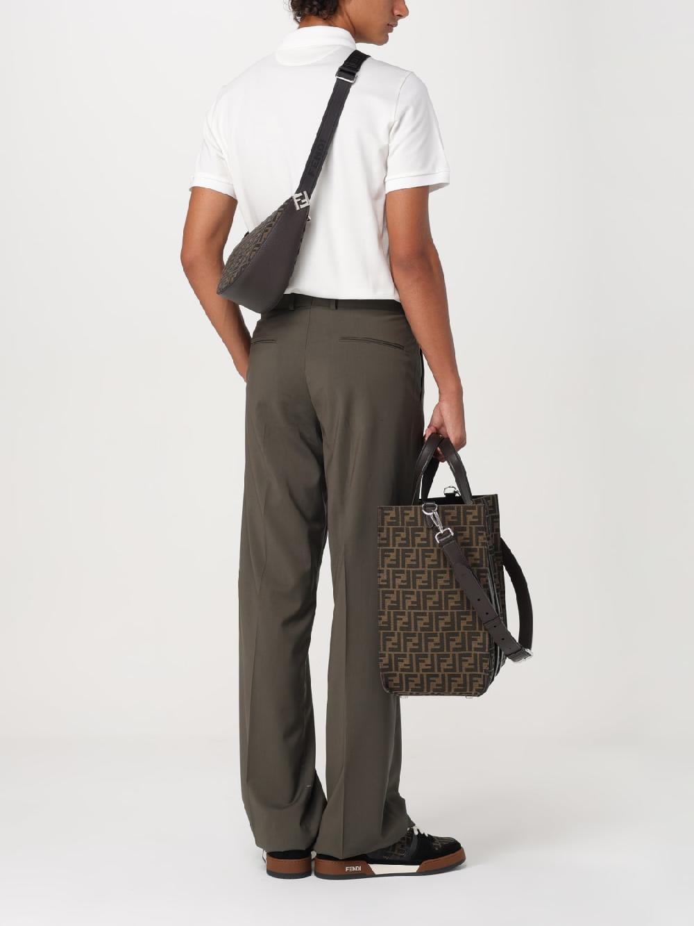 Giglio Borsa Fendi in tessuto e pelle a grana con monogram FF jacquard 50% di sconto per tempo limitato
