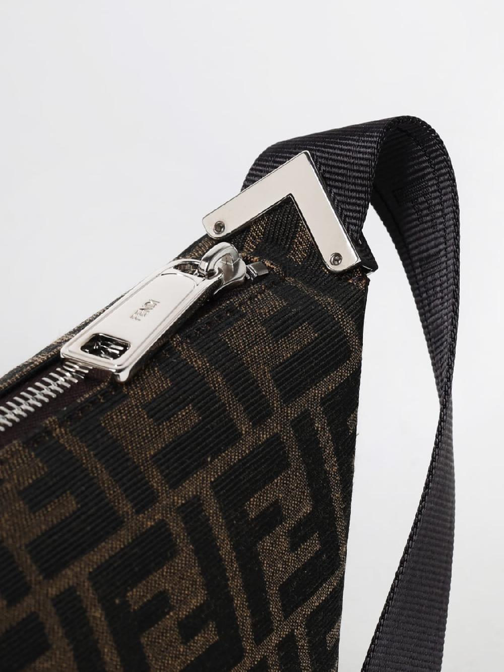 Giglio Borsa Fendi in tessuto e pelle a grana con monogram FF jacquard 50% di sconto per tempo limitato