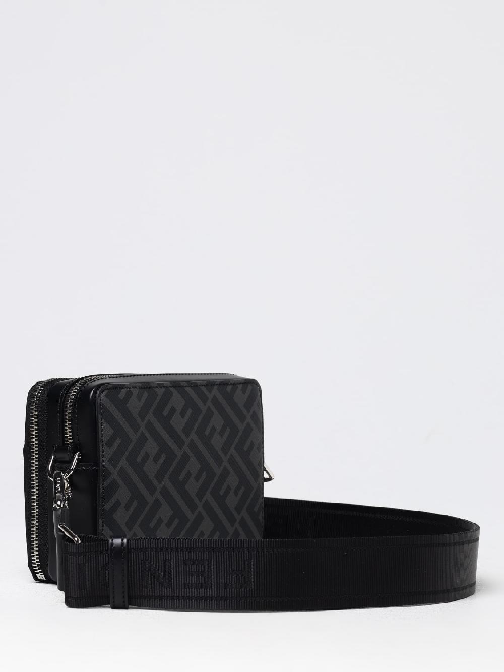 Giglio Borsa Squared FF Fendi in pelle e tela FF Italia