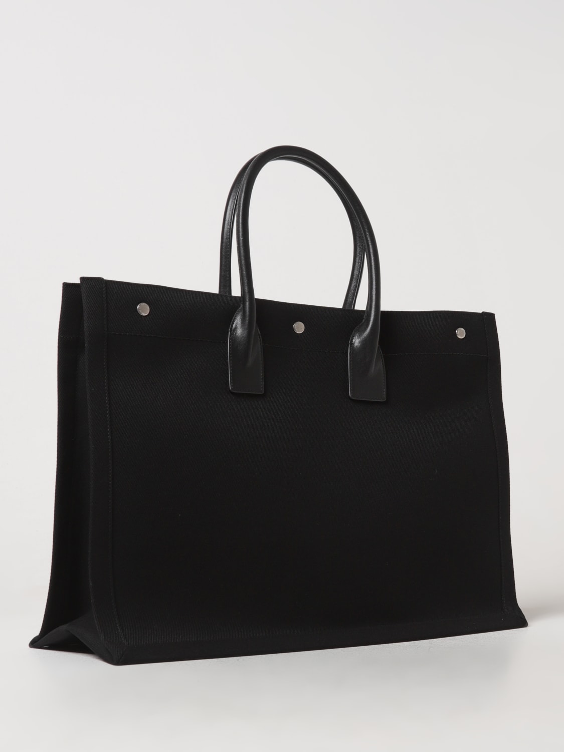 Giglio Borsa Rive Gauche Saint Laurent in canvas di cotone Spedizione Gratuita