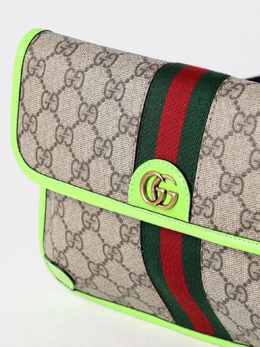 Giglio Borsa Ophidia Gucci in tessuto GG Supreme Pezzi Unici