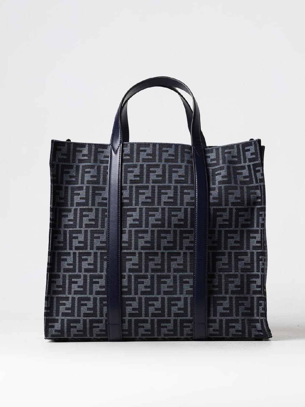 Giglio Borsa Shopper FF Fendi reversibile in tessuto jacquard riciclato Acquista Ora