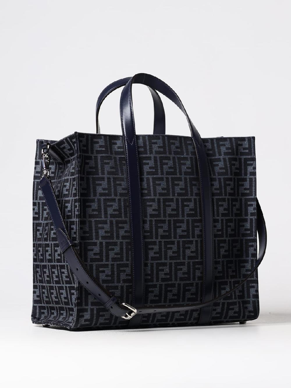 Giglio Borsa Shopper FF Fendi reversibile in tessuto jacquard riciclato Acquista Ora