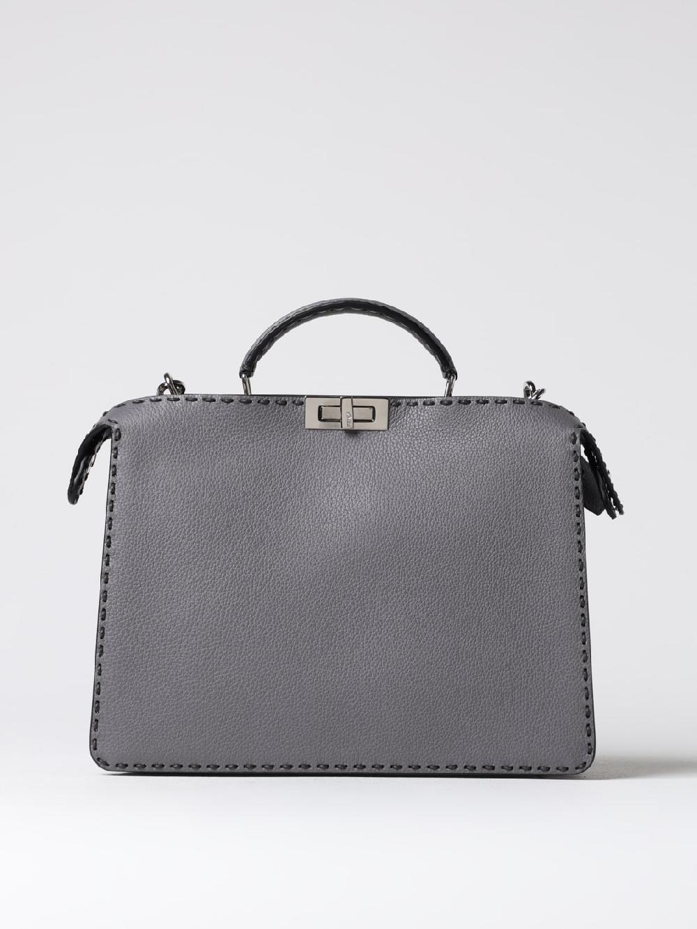 Giglio Borsa Peekaboo Fendi in pelle a grana Consegna Veloce