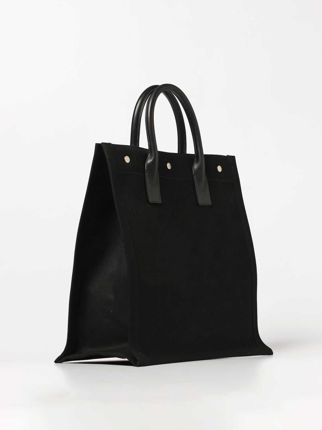 Giglio Borsa Rive Gauche North/South Saint Laurent in canvas di cotone Promozione Limitata