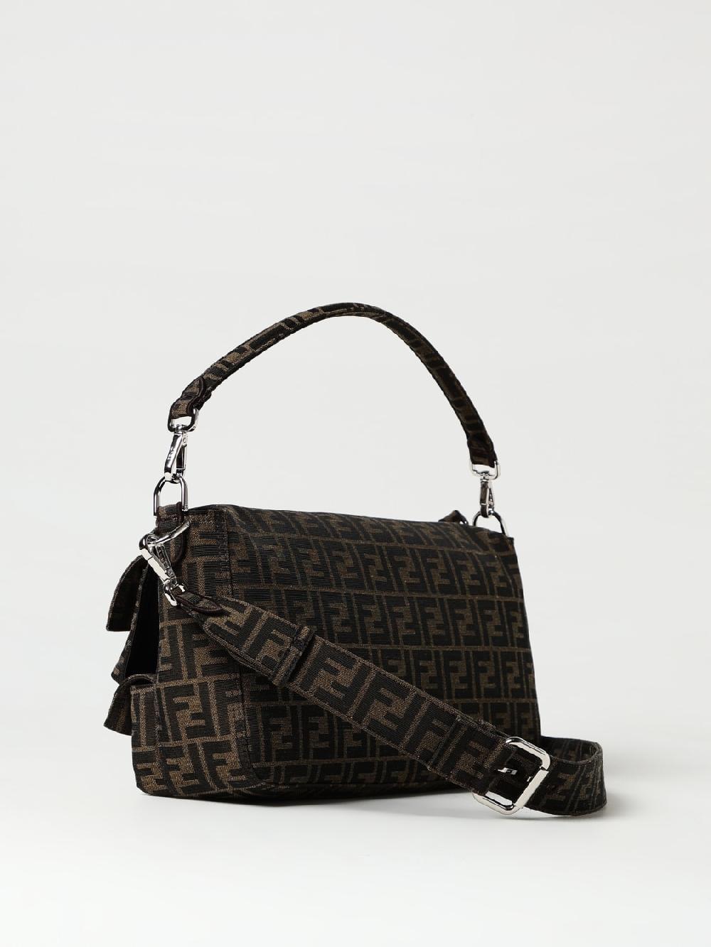 Giglio Borsa Maxi Multipocket Baguette FF Fendi in tessuto jacquard Fino Al -60%