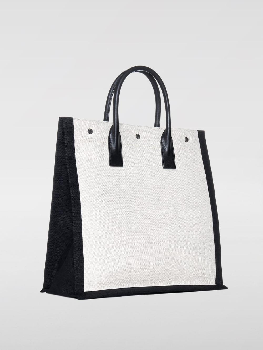 Giglio Borsa Rive Gauche North/South Saint Laurent in canvas di cotone Convenienza