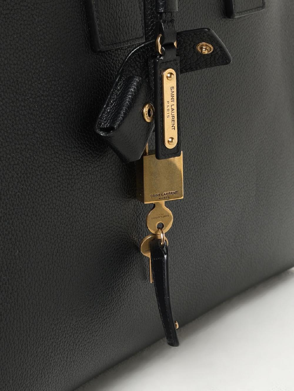 Giglio Borsa Sac de Jour Saint Laurent in pelle martellata Economico