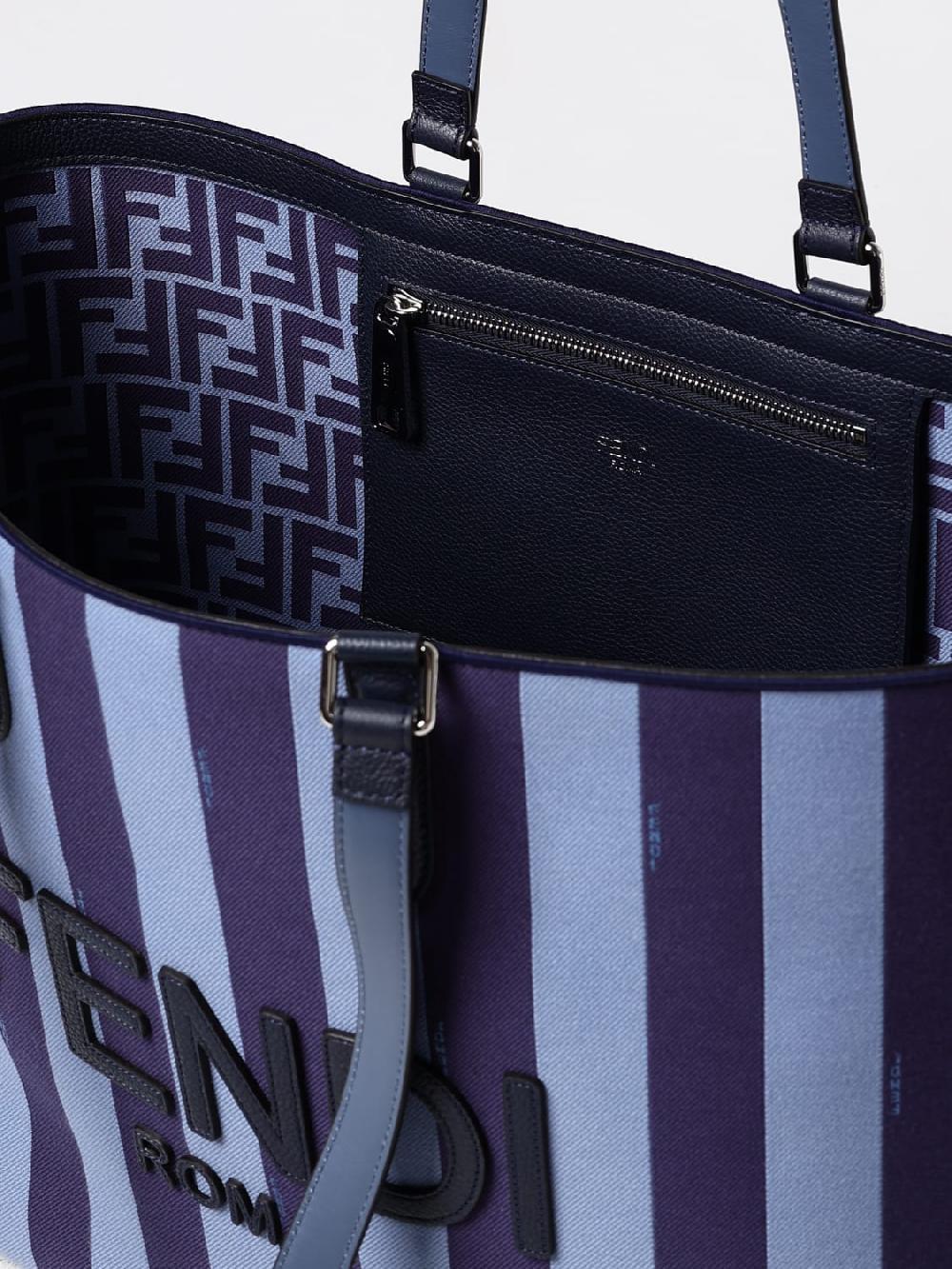 Giglio Borsa Fendi in tessuto FF jacquard e pelle Saldi Di Fabbrica